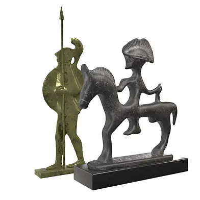 Mid-Century Ancient Warrior Decorative Sculpture