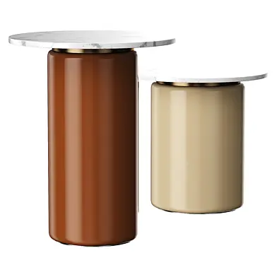 Tall Infinity Glass Side Table