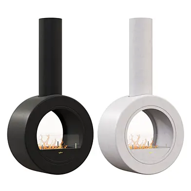 Bioethanol hanging fireplace incycle