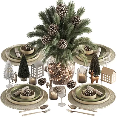 tableware setting christmas 045