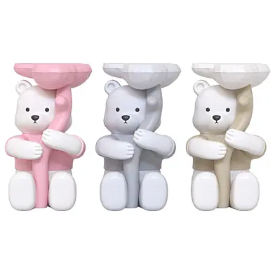 Modern Creative Bear Landing Statue with Storage