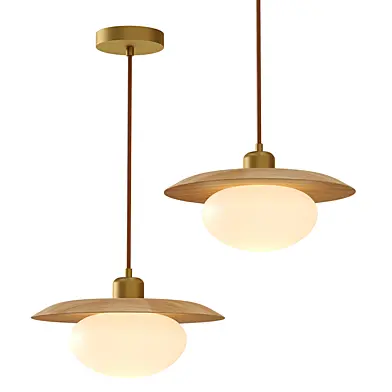 Kato Wooden Shade Japandi Pendant Light