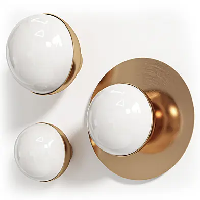 Orb Disc Ruby Watts Lighting Wall Lamp