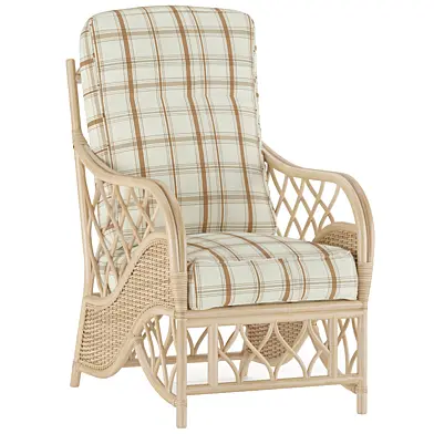 Medium Oak Bernado Cane Conservatory Armchair