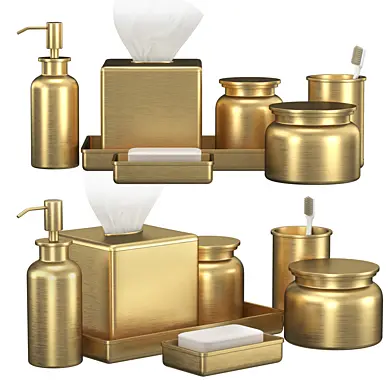 Pharmacy Metal Bath Accessories Burnished Bronze