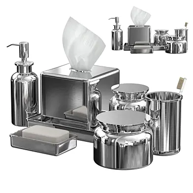 Pharmacy Metal Bath Accessories Polished Nickel