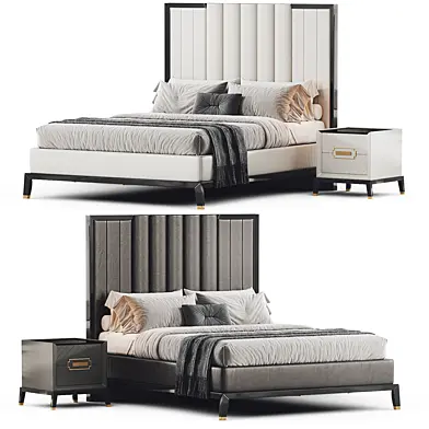 High End Art Deco Style Bed