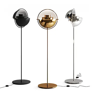 Multi-Lite Floor Lamp All Brass by GUBI