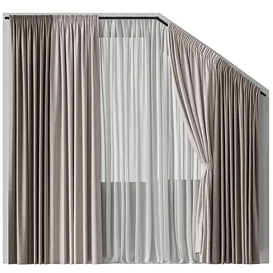 Beveled attic curtains 7