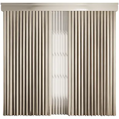 Silk and Leather Curtain 01