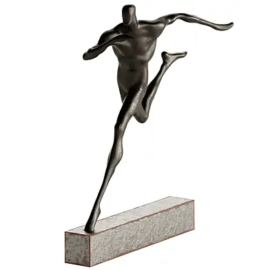 Decorative Abstract Sculpture Runner