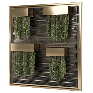indoor hanging plants in metal box 1566