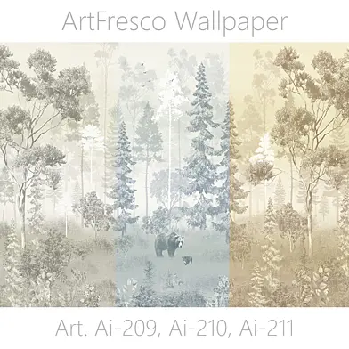 ArtFresco Wallpaper - Дизайнерские бесшовные фотообои Art. Ai-209, Ai-210, Ai-211 OM