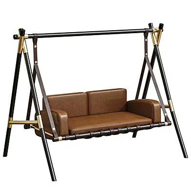 Garden Swing Sofa with Stainless Steel Frame