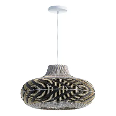 Wicker Rattan  Shaped Arrow Pendant Lamp