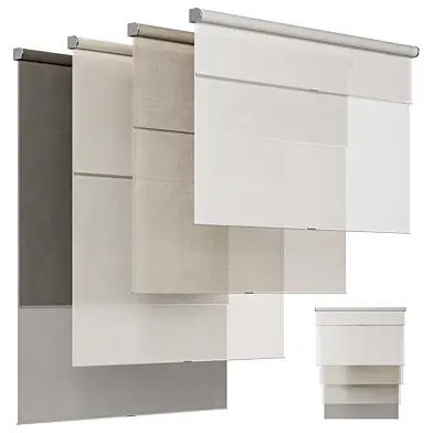 Double roller blinds
