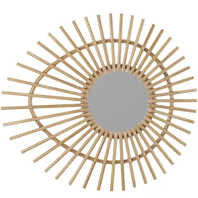 Rattan Mirror