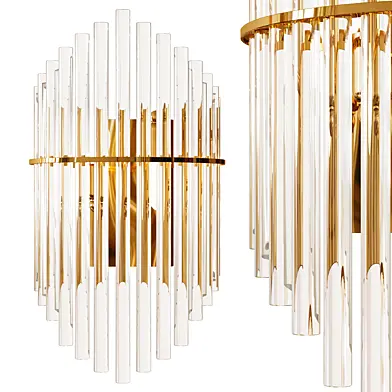 Crystal Rod Sconces by Christoph Palme
