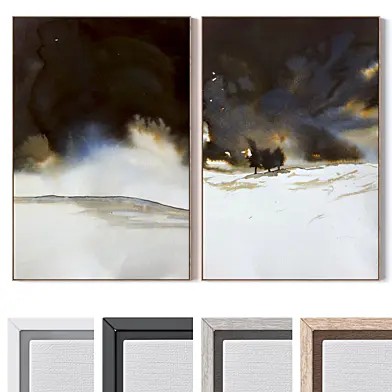 Set of large wall paintings 3369