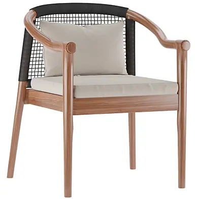 Lodge Dining Chair with Armrests Outdoor Atmosphera
