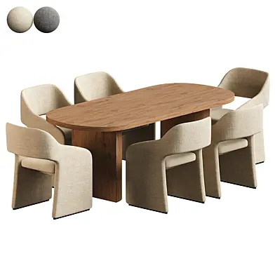 Ellipse chair and Nealy table