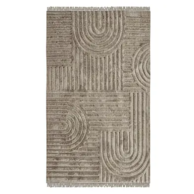 Geometric striped carpets