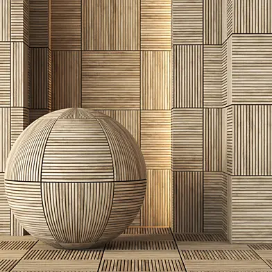 Decorative Wood Panel Texture 4K - Seamless