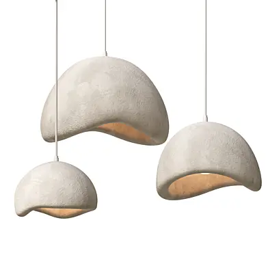 Wabi Sabi Resin Industrial Style Exhibition Hall Decorative Chandeliers