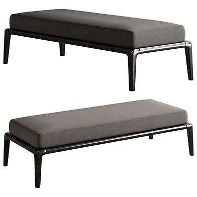 Poliform PARK Upholstered fabric bench