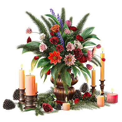 Flower In Vase 01