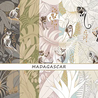 Дизайнерские обои MADAGASCAR pack 3