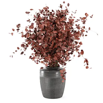 Plants Bouquet Handmade Black Stone Pot 2823