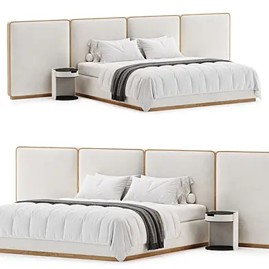 Gem Upholstered King Queen Bed