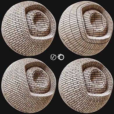 Realistic Brick PBR Material Vol 27