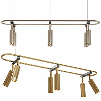 Trigger slatted chandelier
