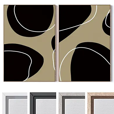 Set of large wall paintings 3419