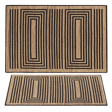 Jute Rug Baru Beige Brown