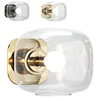 Бра CB2 Halen Unlacquered Brass Blackened Brass