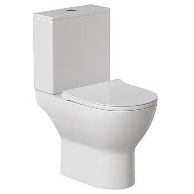 Alps Modern Rimless Short Projection Toilet Seat