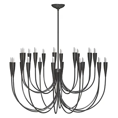 Iiona Large Black Candelabra Chandelier Light