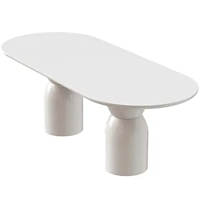 Olive Dining Table Oval 240 White