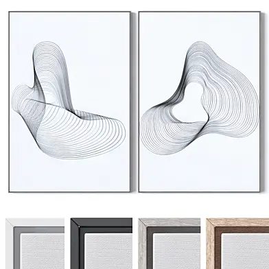Set of large wall paintings 3442