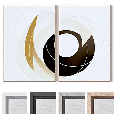 Set of large wall paintings 3458