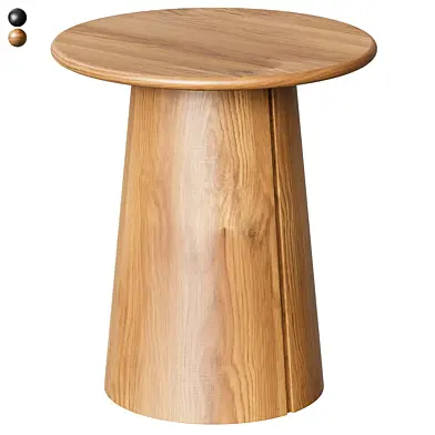 Anton Solid Wood Round Side Table