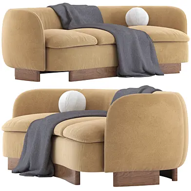CB2 Muir Curved Sofa