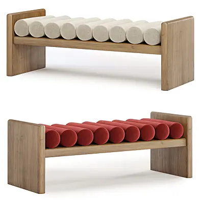 Reeves Boucle Wood Bench
