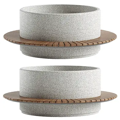 ROUND PLANTER BENCH 342