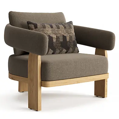 RH Kavala Teak Lounge Chair
