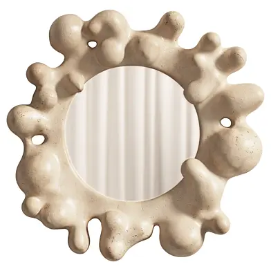 Ceramic Bubble Shape Framed Mirror