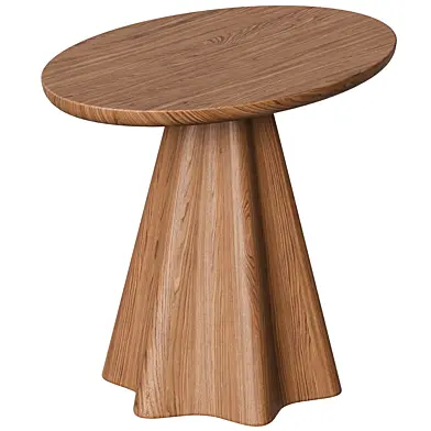draped side table